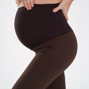 Утеплені легінси на флісі з капюшоном Warm Cosy 670 Шоколадний