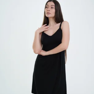 Нічна сорочка для вагітних та годуючих Soft Lace 24195 чорний