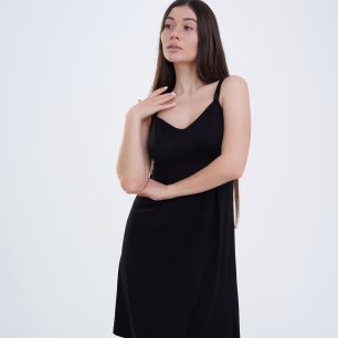 Soft Lace Maternity and Nursing Nightgown 24195 Black