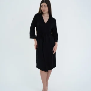 Халат для вагітних та годуючих Soft&Lace 25319 Чорний