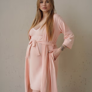 Smart Care Maternity Robe 25316 Pastel pink