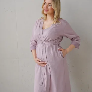 Халат для вагітних та годуючих Soft&Lace 25320 аметист
