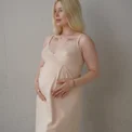 Нічна сорочка для вагітних та годуючих мам Soft Lace 24182 Frappe