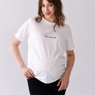 T-shirt for pregnant and nursing women "Close to the heart" 24302 Lactic