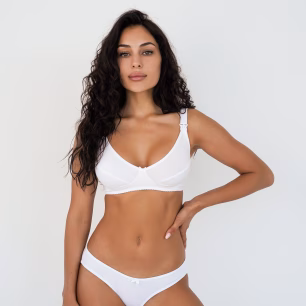 Bra for pregnant and nursing mothers Simple&Basic 556 White