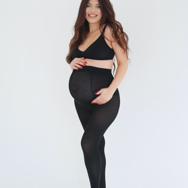 Колготки для вагітних з бавовною Warm&Cosy (605) Чорний