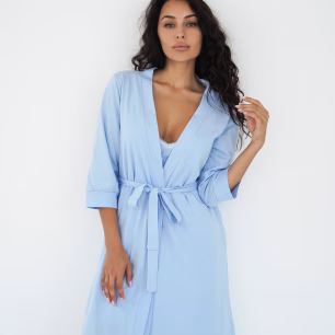 Халат для вагітних та годуючих матусь Smart Care 25316 Блакитний