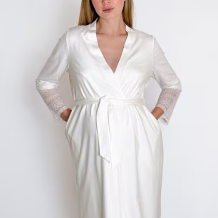 Bathrobe for pregnant and nursing mothers Soft&Lace 25318 Lactic