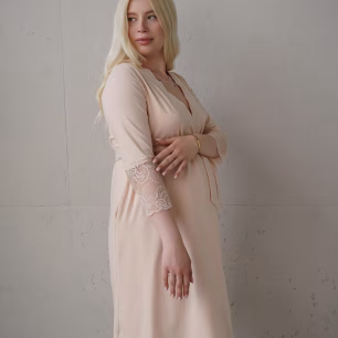 Халат для вагітних та годуючих матусь Soft&Lace 25318 Frappe
