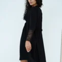 Халат для вагітних та годуючих матусь Soft&Lace 25318 Чорний