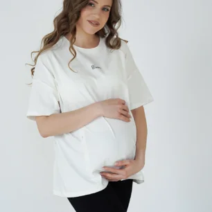 T-shirt for pregnant and nursing women Simple&Basic 24303 lactic