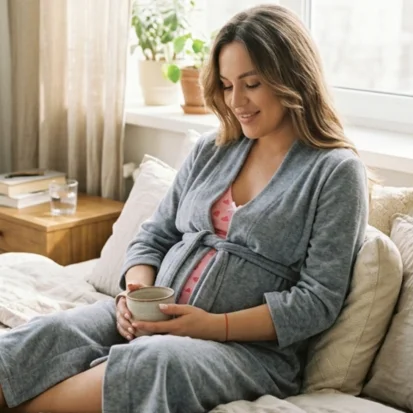 Robes for pregnant and nursing women: which style to choose?